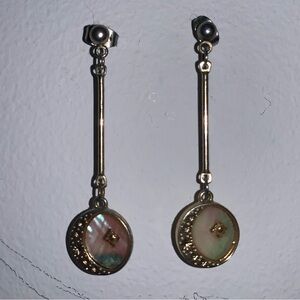 Elegant Gold and Silver Drop Earrings FREE with any item over 5$ (DM)